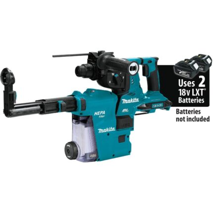 Makita 36V (18V X2) LXT Brushless 1-1/8" AVT Rotary Hammer, accepts SDS-PLUS bits, w/ HEPA Dust Extractor, AFT, AWS Capable (Bare Tool)